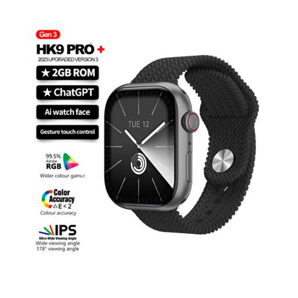 Smartwatch Hk9 Pro 2 Generacion Chat GPT Amoled Negro I Oechsle - Oechsle