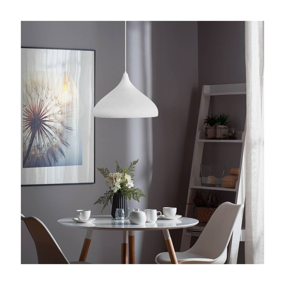 Lámpara colgante kiss color blanco e27