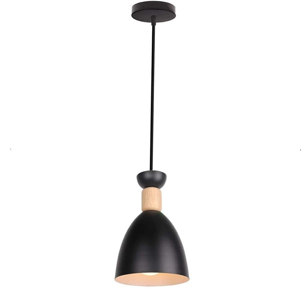 Lámpara colgante minimalista negro e27