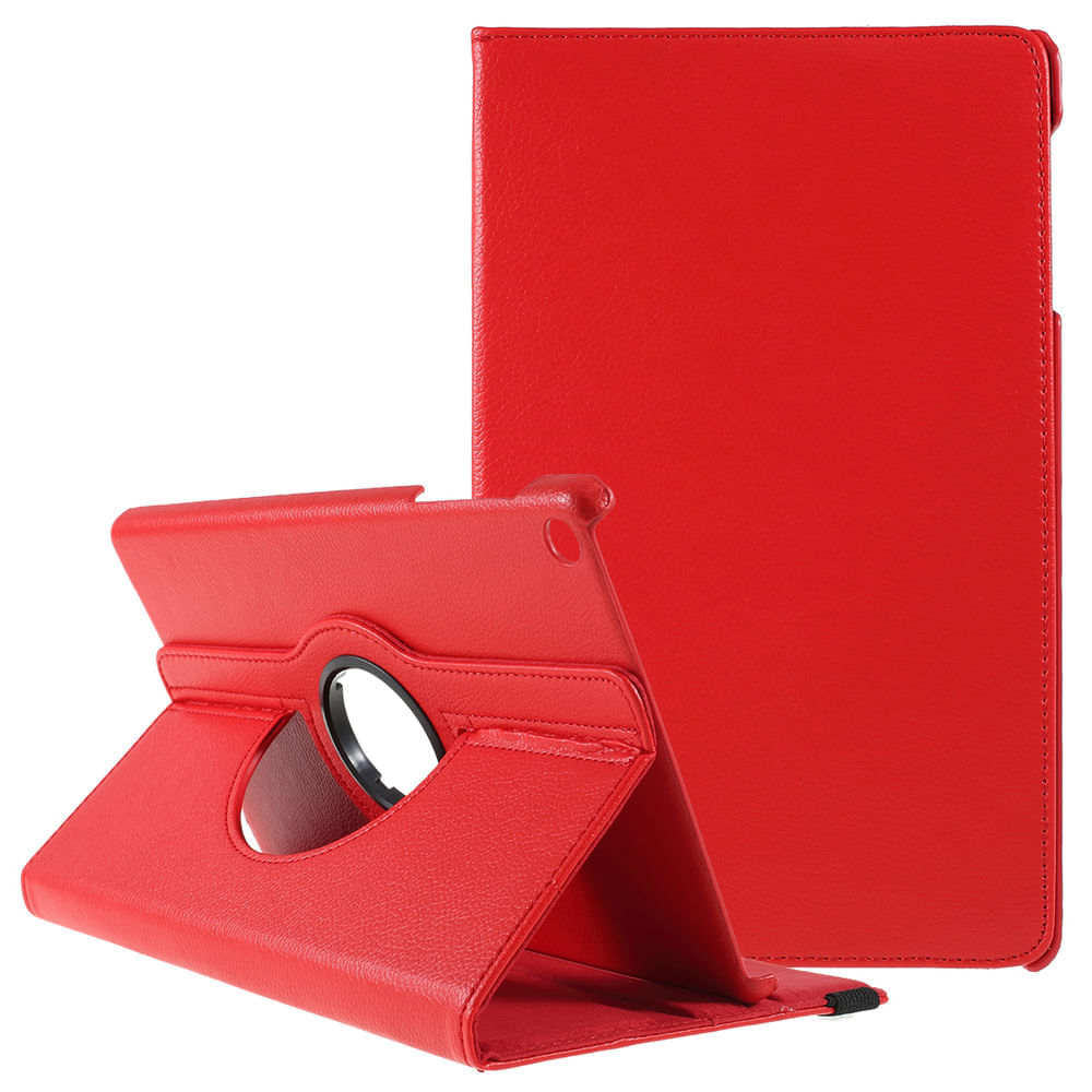 Funda para Huawei Honor Pad X8 Flipcover Giratorio Roja Resistente a Caidas y Golpes