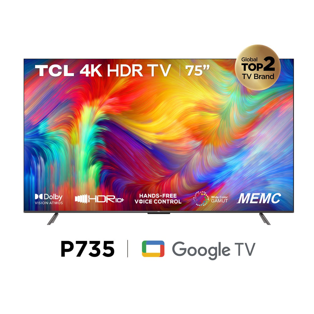 Televisor Tcl Uhd 4K Led 75"" Smart Tv Uhd 75P735 Google Tv