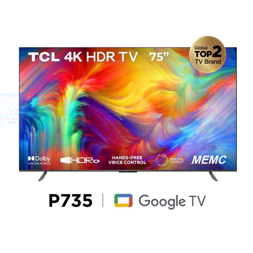Televisor Tcl Uhd 4K Led 75"" Smart Tv Uhd 75P735 Google Tv