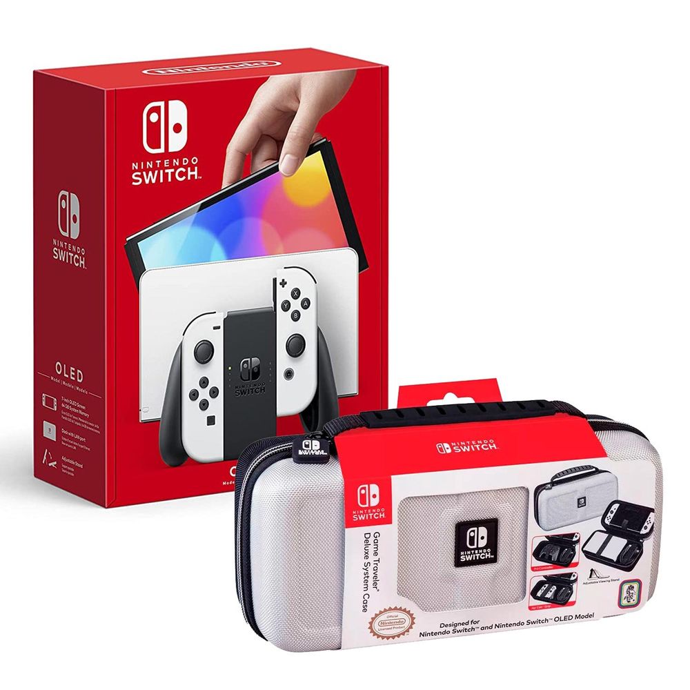 Nintendo Switch Modelo Oled Blanco + Estuche 1680 Blanco