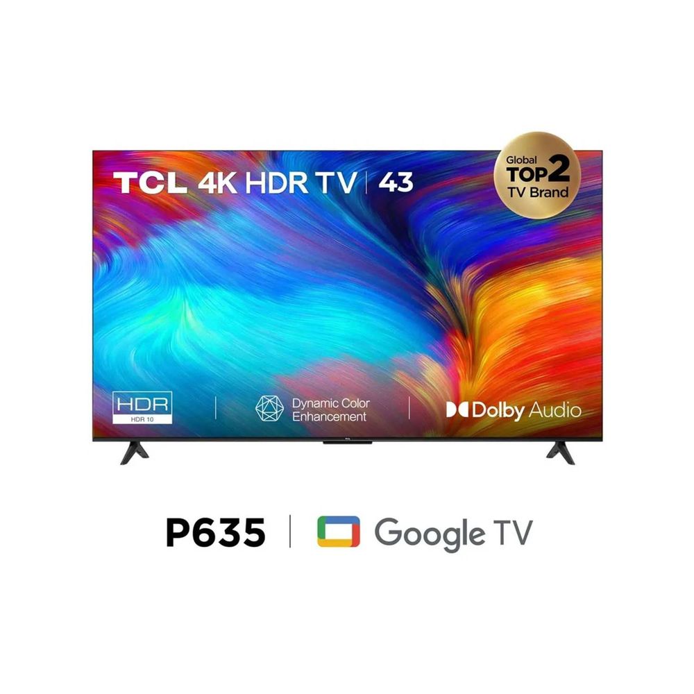 TCL 43Televisor  43P635 UHD 4K Smart Google TV