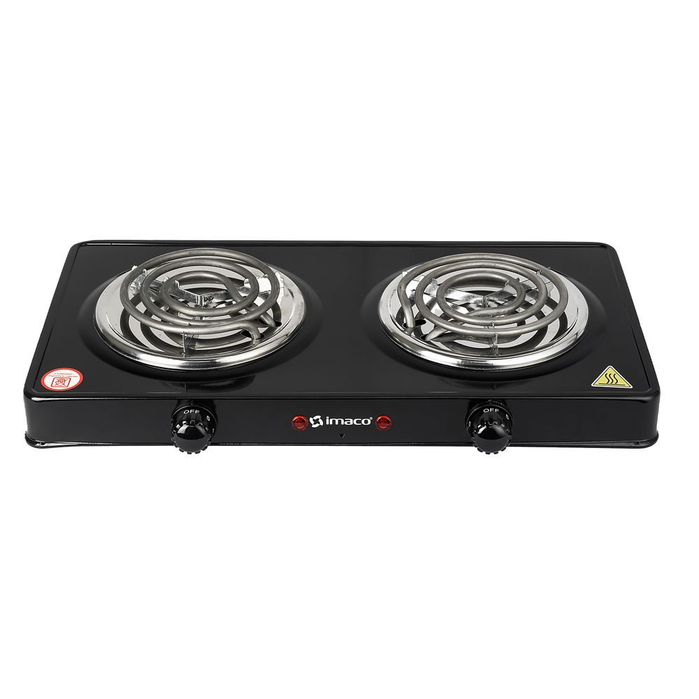 Cocina Eléctrica IMACO 2 Quemadores HP1400 Negro