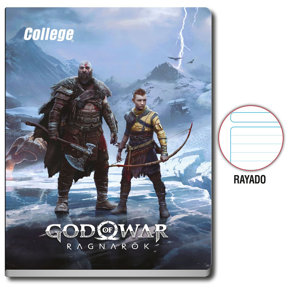 Cuaderno COLLEGE Rayado Playstation 80 Hojas