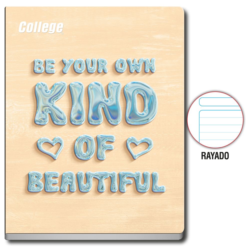Cuaderno COLLEGE Rayado Trendy Girl 80 Hojas