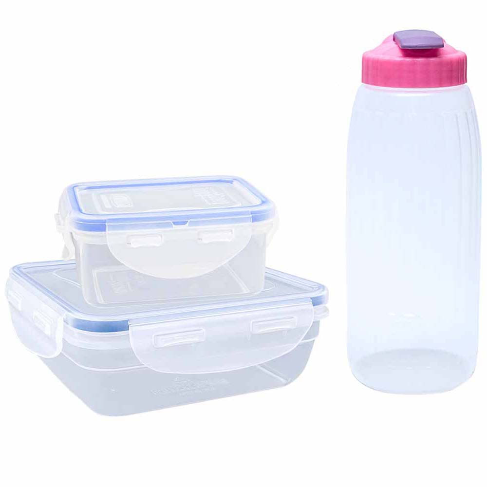 Combo BASA Táper BB 670ml + Táper 180ml + Botella Deportiva 800ml