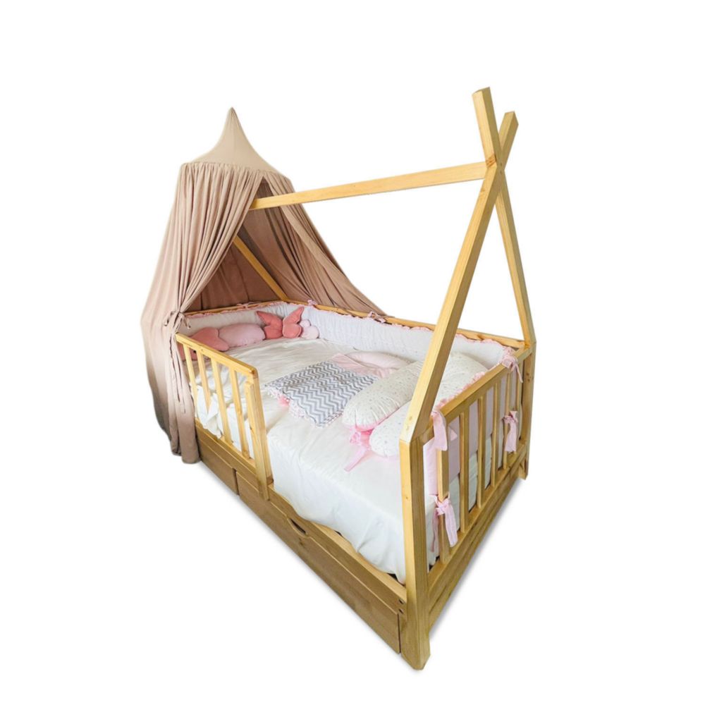 Cama Mi Madera Perfecta Teepe Andy 2 Plazas Blanco