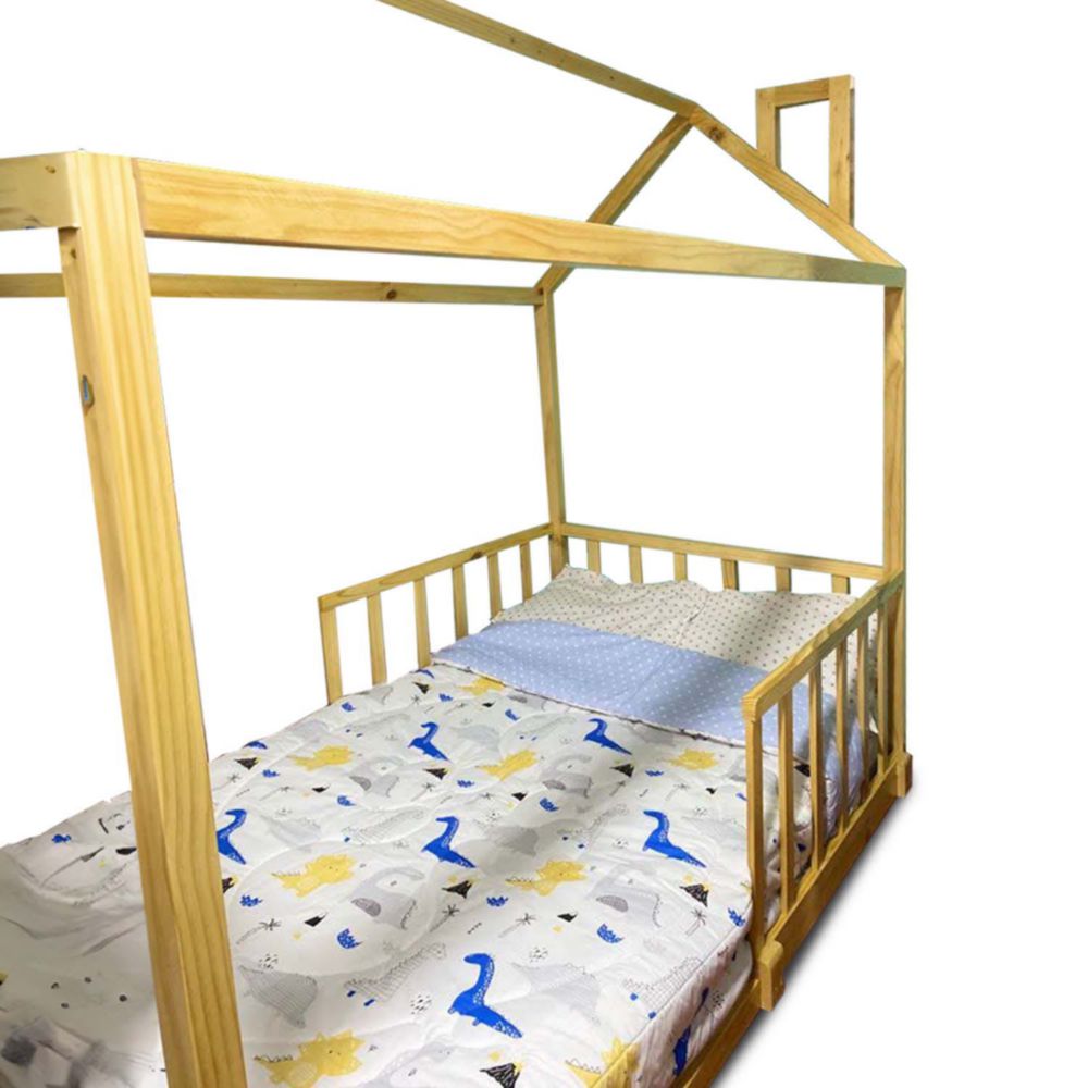 Cama Mi Madera Perfecta Ms Paris 1 Plazas Natural