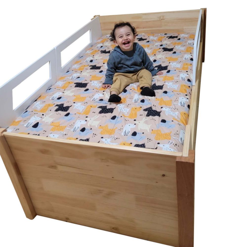 Cama Mi Madera Perfecta Evolutiva 1 Plazas N Y B