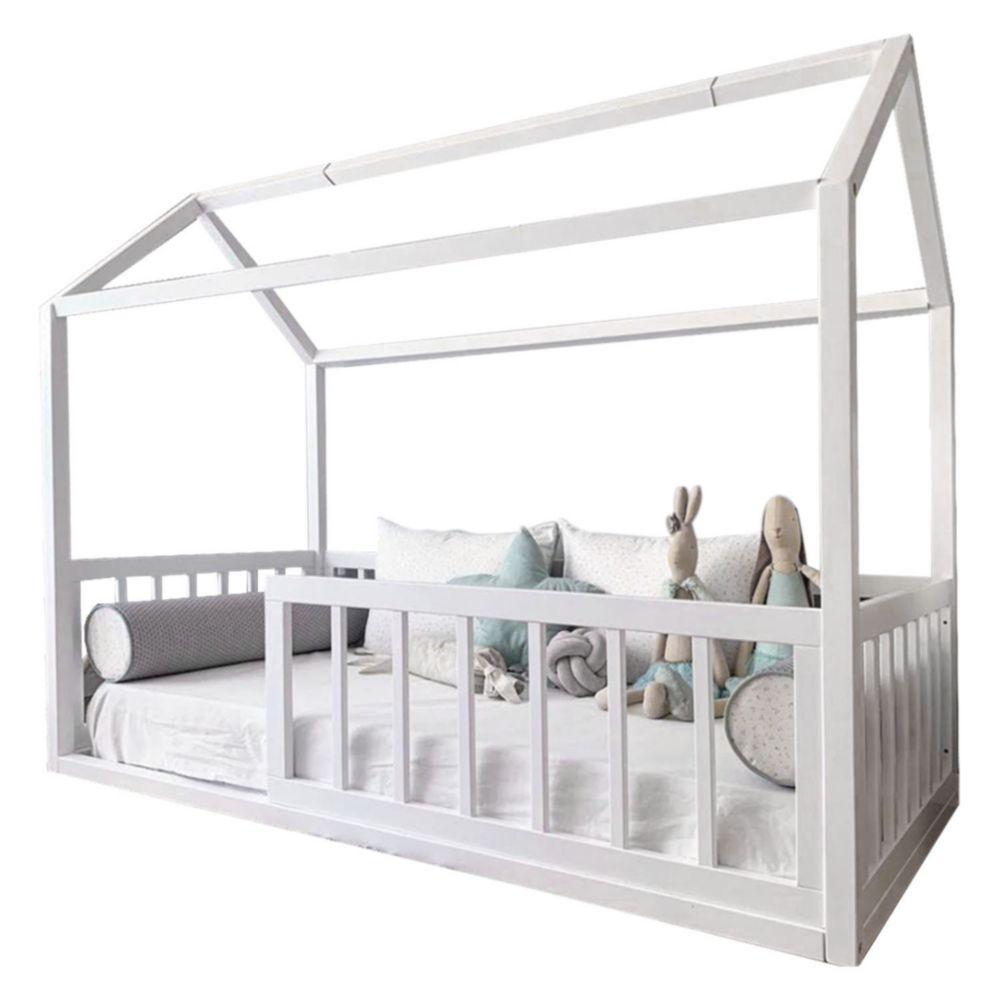 Cama Mi Madera Perfecta Ms Indigo 1 Plazas Blanco
