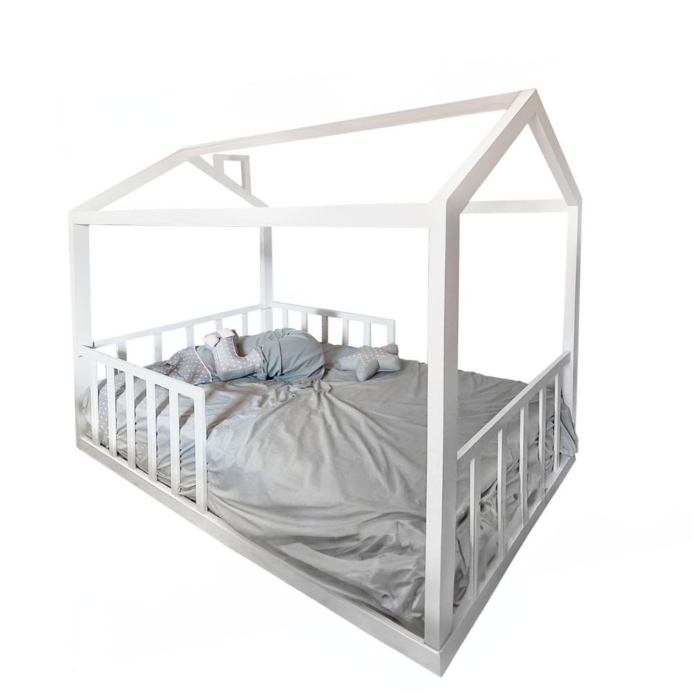 Cama Mi Madera Perfecta Ms Paris 1.5 Plazas Blanco