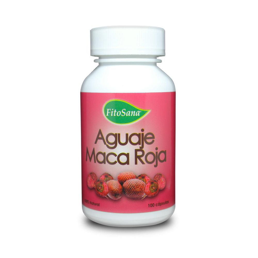 Cápsulas Aguaje Maca Roja Fitosana 100u