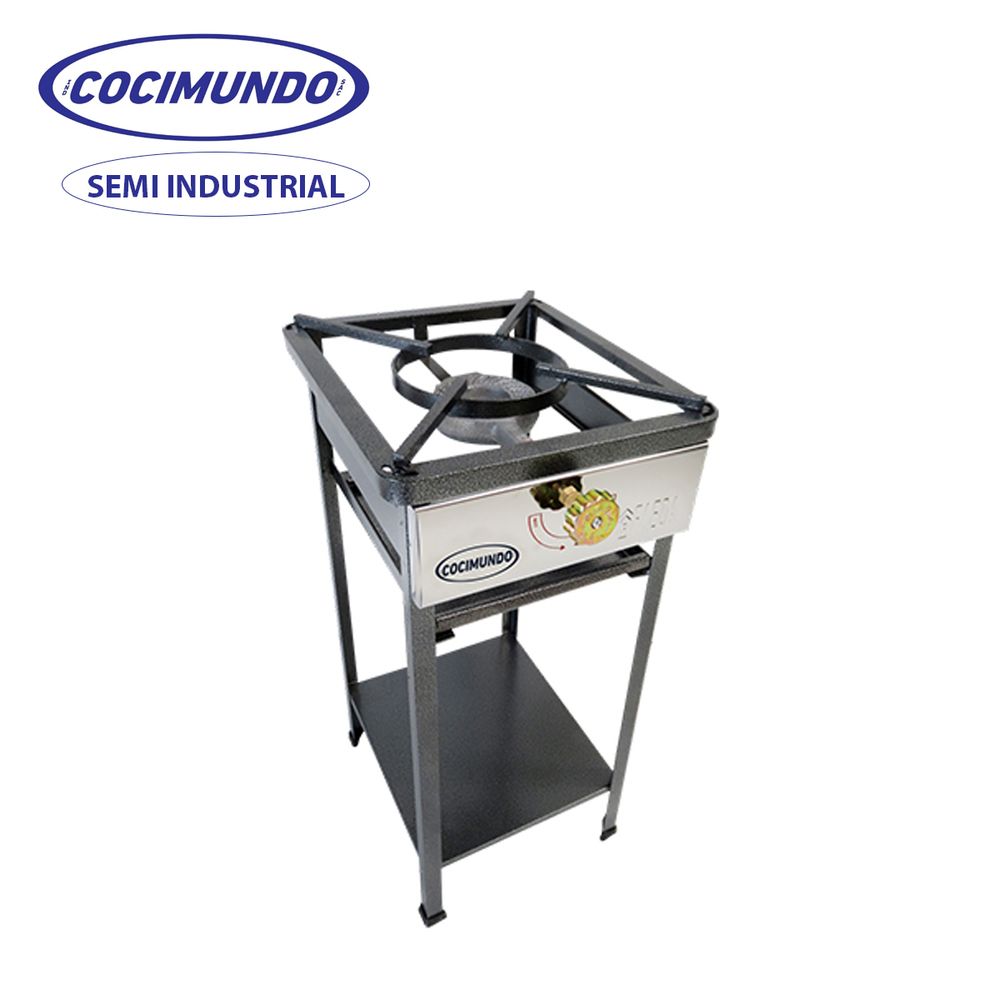 Cocina 1H CPatas largas Semi Industrial A Gas Acero - Cocimundo