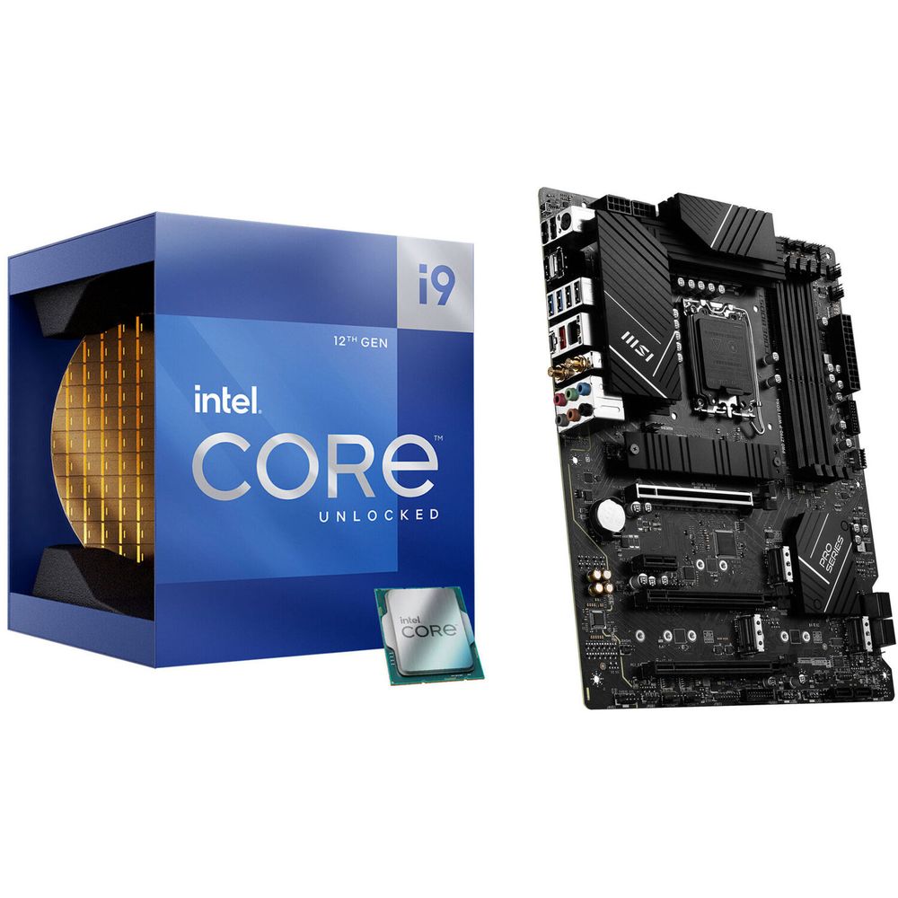 Bundle Procesador Intel Core I9 12900K 3.2 Ghz 16 Core Lga 1700 Y Placa Madre Msi Pro Z790 P Wifi At