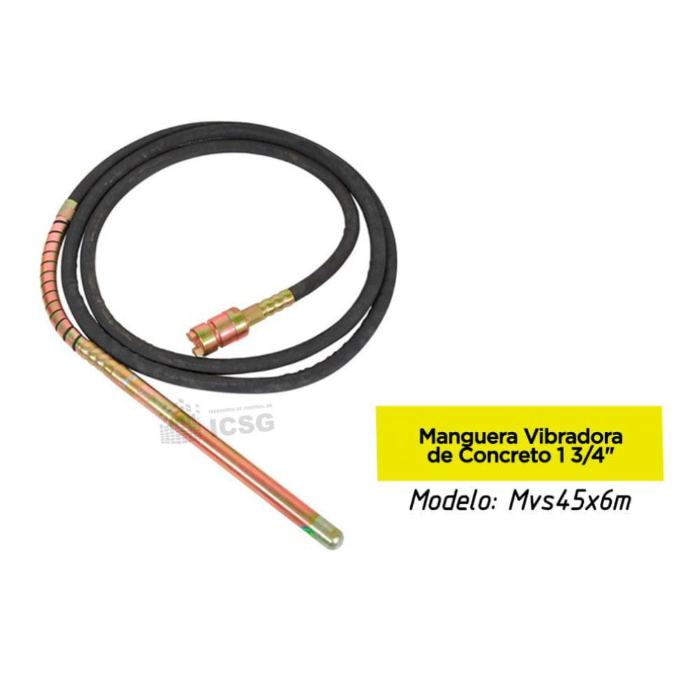 Manguera para vibradora de Concreto 1 3/4"" X 6metros