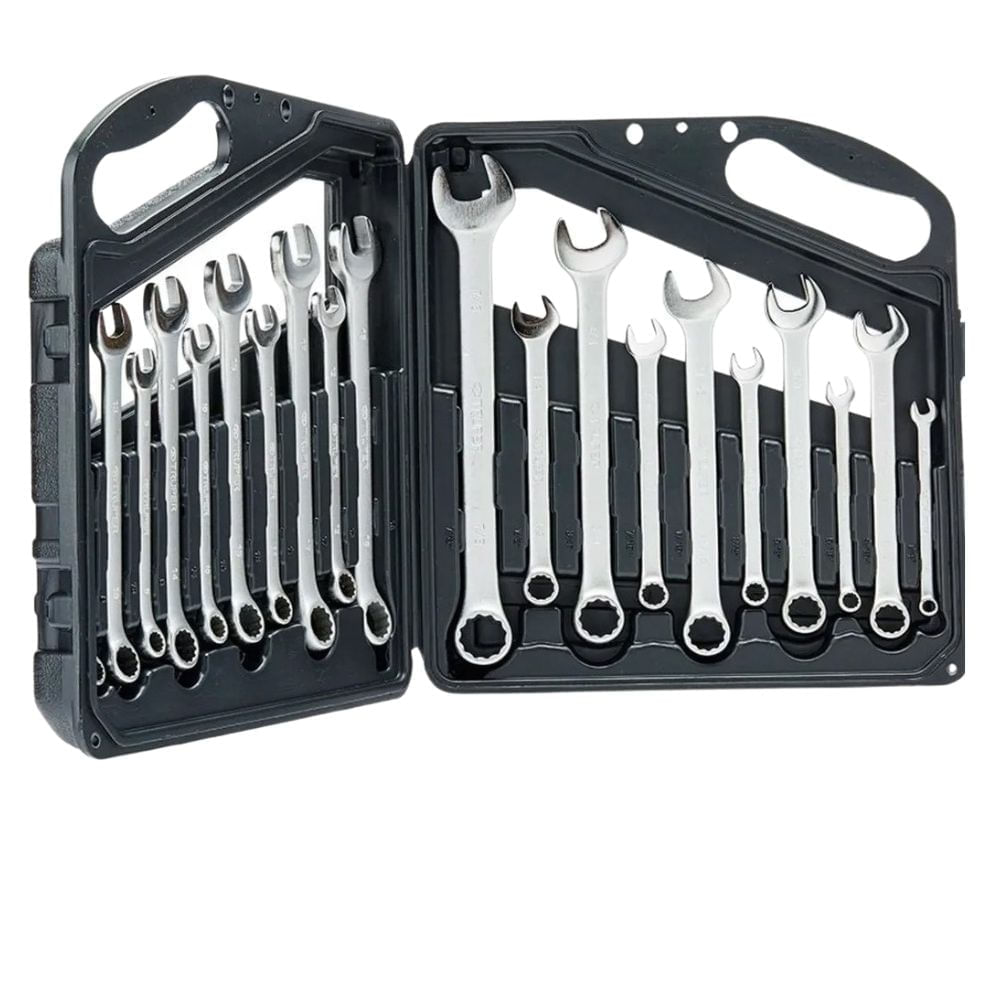 Set de 20 llaves mixtas combinadas granalladas, Truper