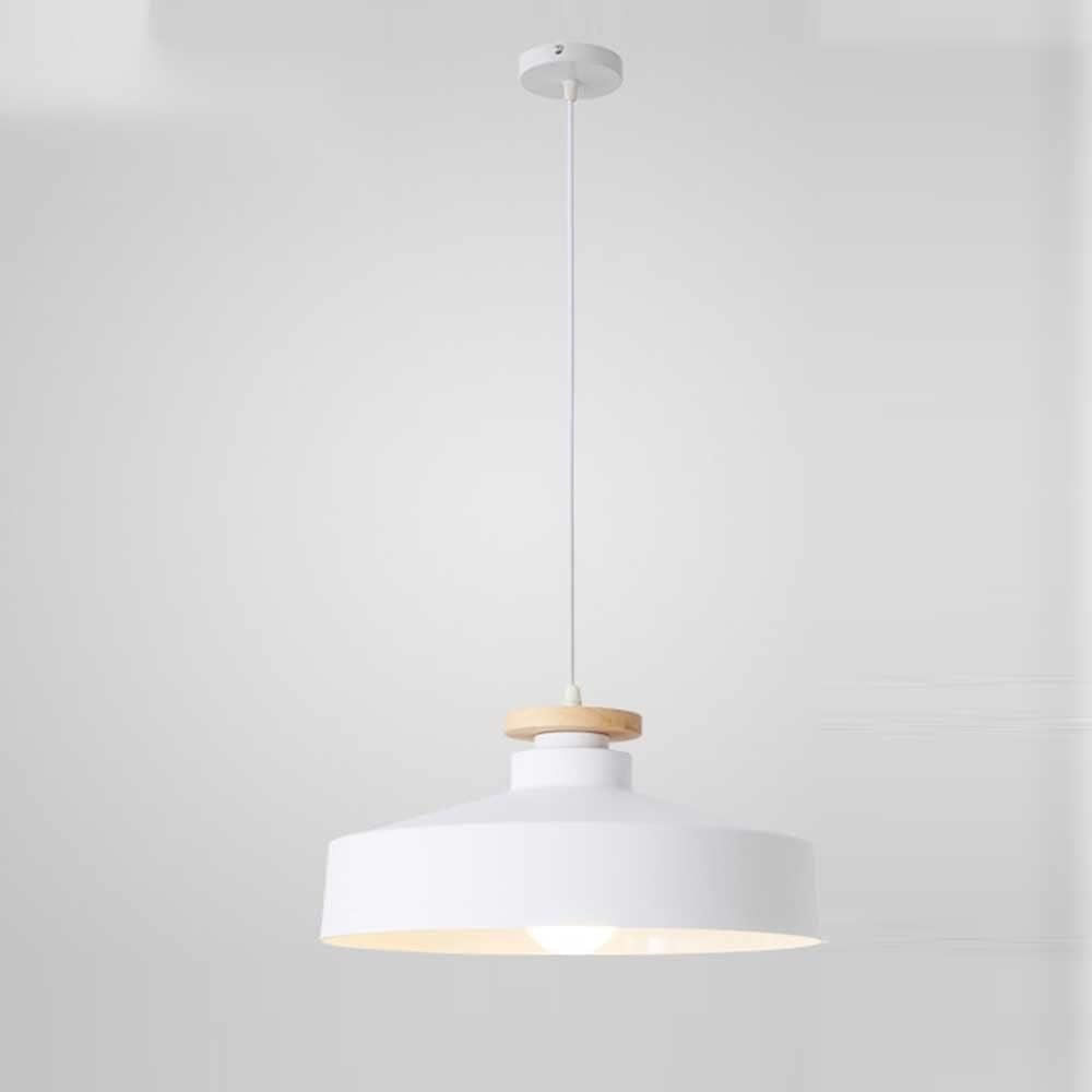 Lámpara colgante estilo nórdico negro e27 blanco