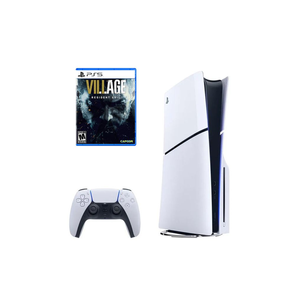 Play Station 5 Slim Lectora de Discos + Resident Evil Village