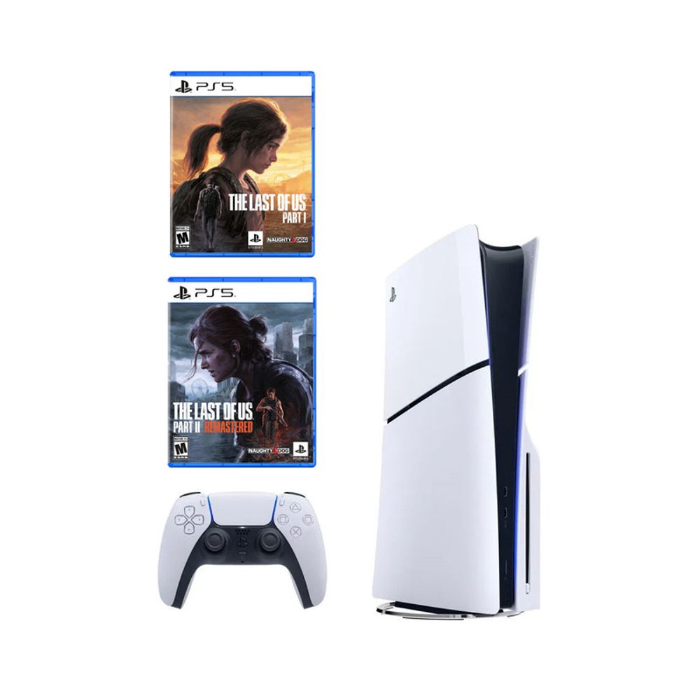 Play Station 5 Slim Lectora de Discos + The Last of Us 1 + The Last of Us 2
