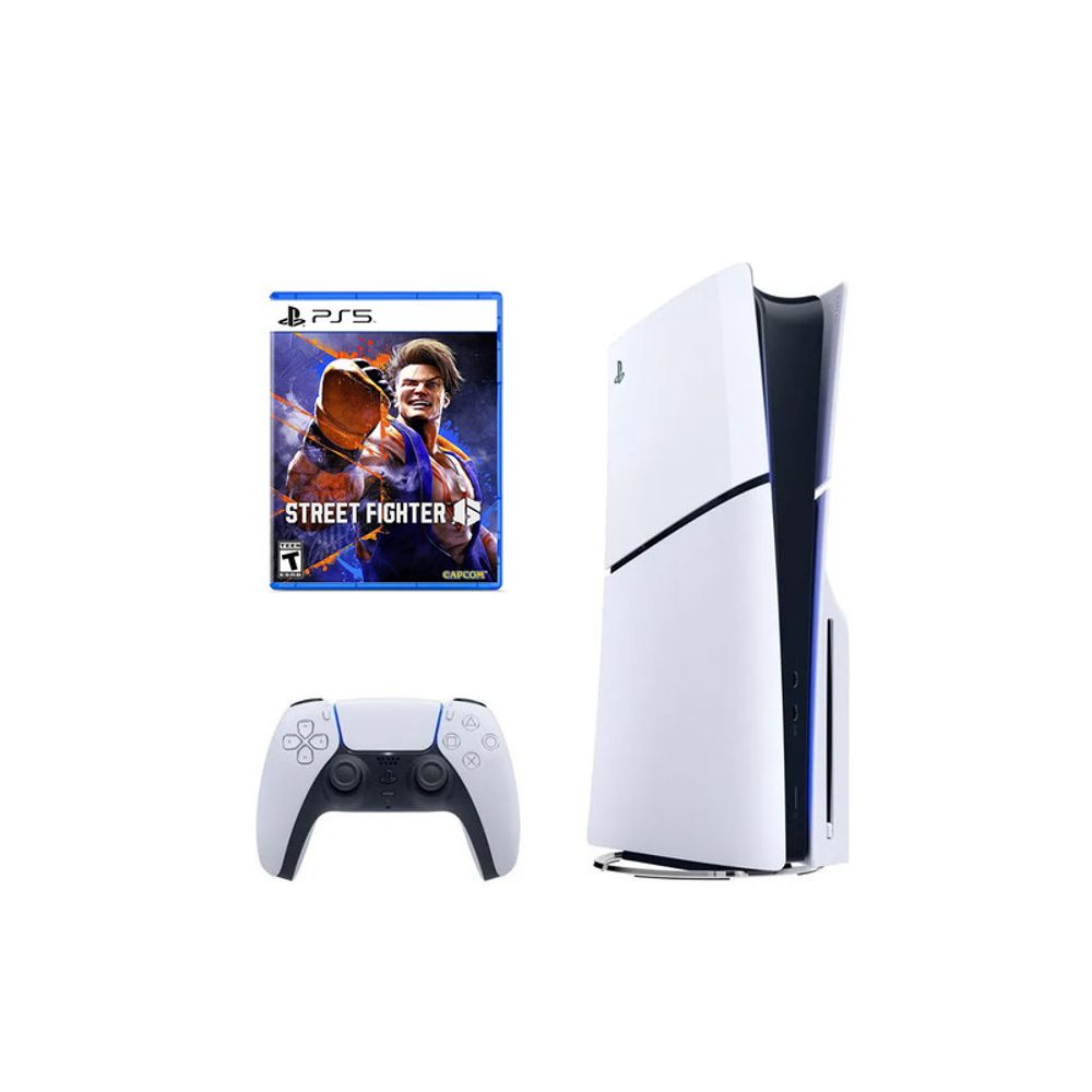 Play Station 5 Slim Lectora de Discos + Street Fighter 6