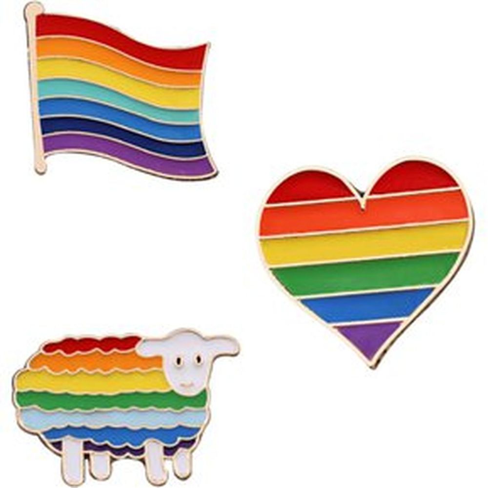 Pines De Metal Love is Love Packx3 Unidades