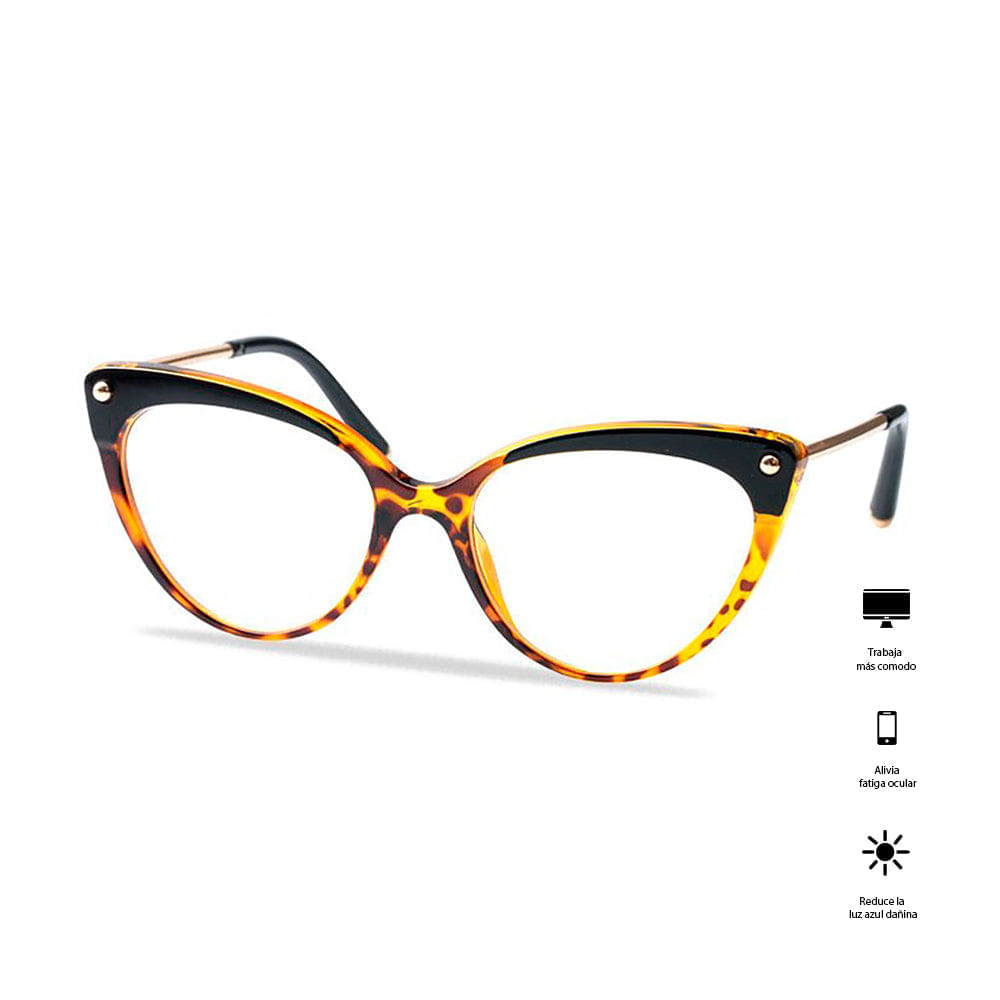 Lentes de Lectura Montura Soolala con Filtro Azul UV400 Cats para Mujer con Diseño Animal Print