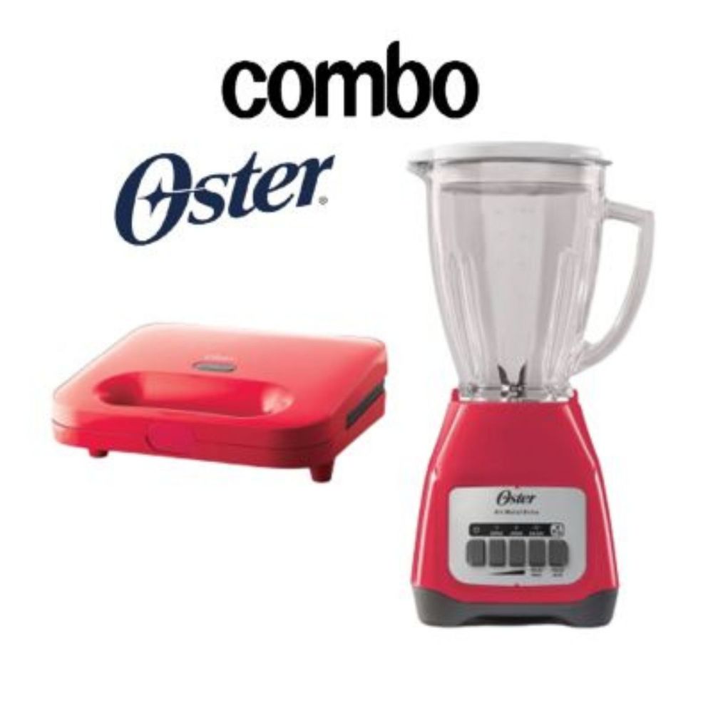 Combo Oster Licuadora BLSTKAGMPB 1.5 L + Sanguchera CKSTSM2885M 750 W