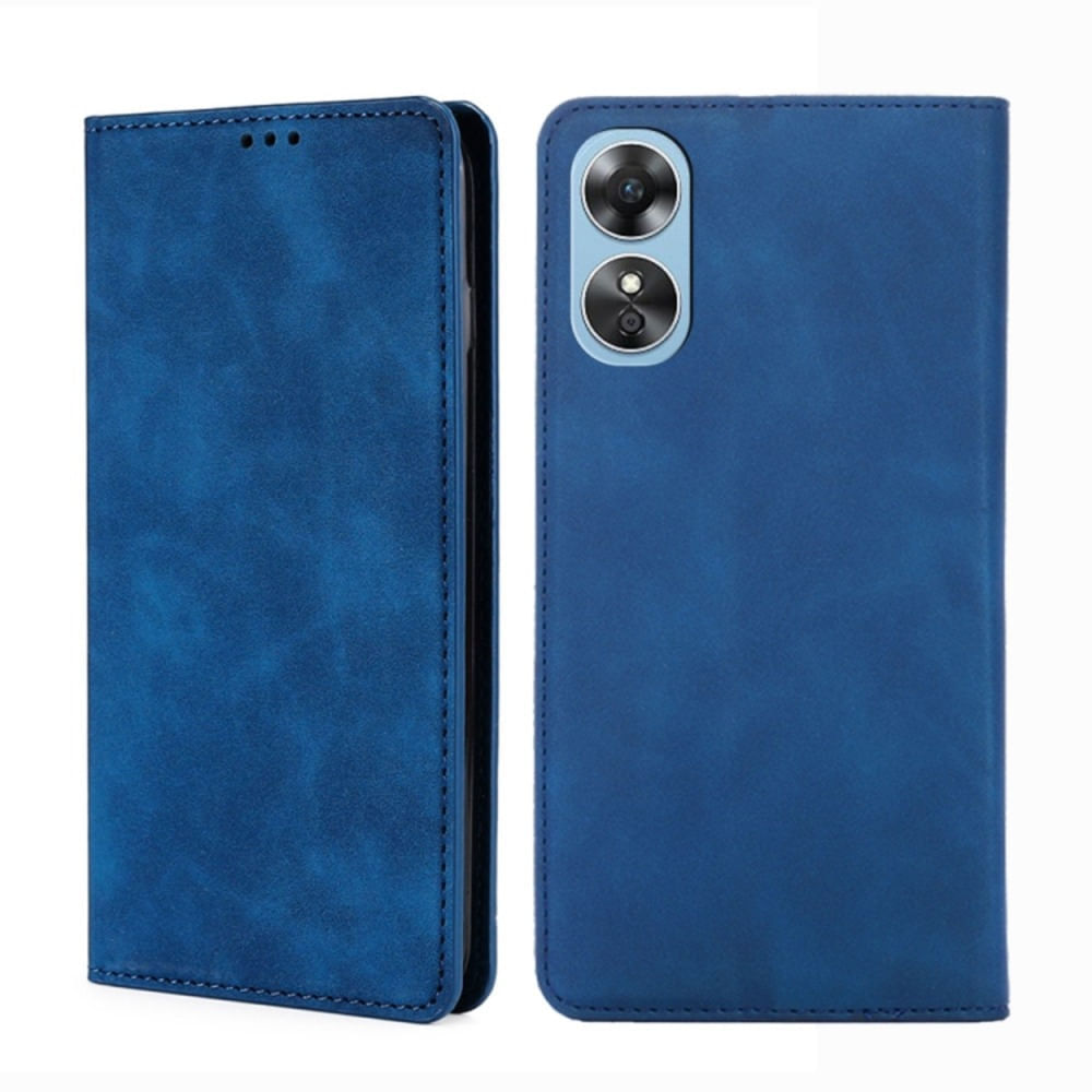 Funda Case para Oppo A17 Flip Cover Azul Antishock Resistente anti CAÍDAS y GOLPES