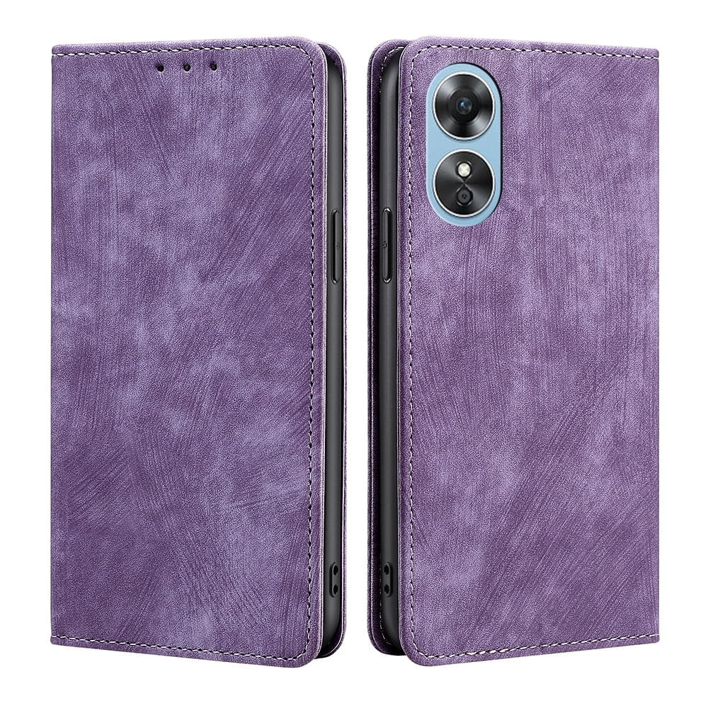 Funda Case para Oppo A17 Flip Cover Lila Antishock Resistente anti CAÍDAS y GOLPES
