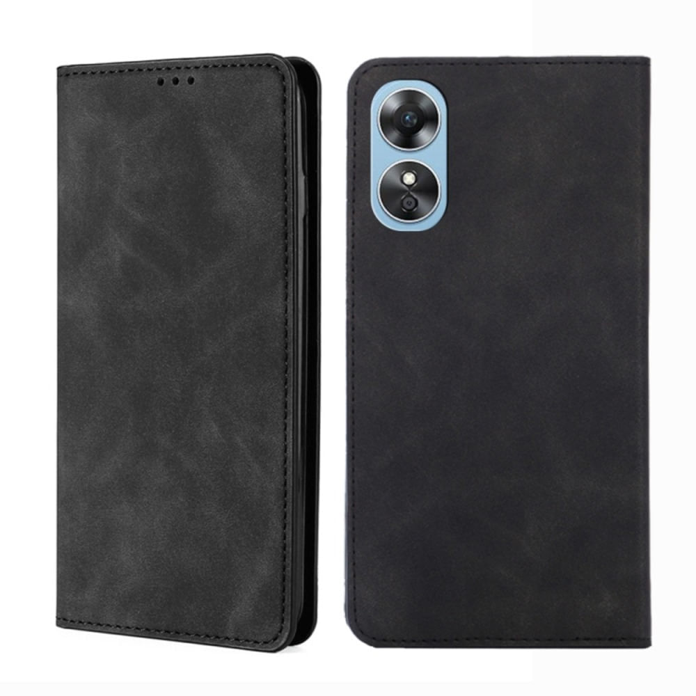 Funda Case para Oppo A17 Flip Cover Negro Antishock Resistente anti CAÍDAS y GOLPES