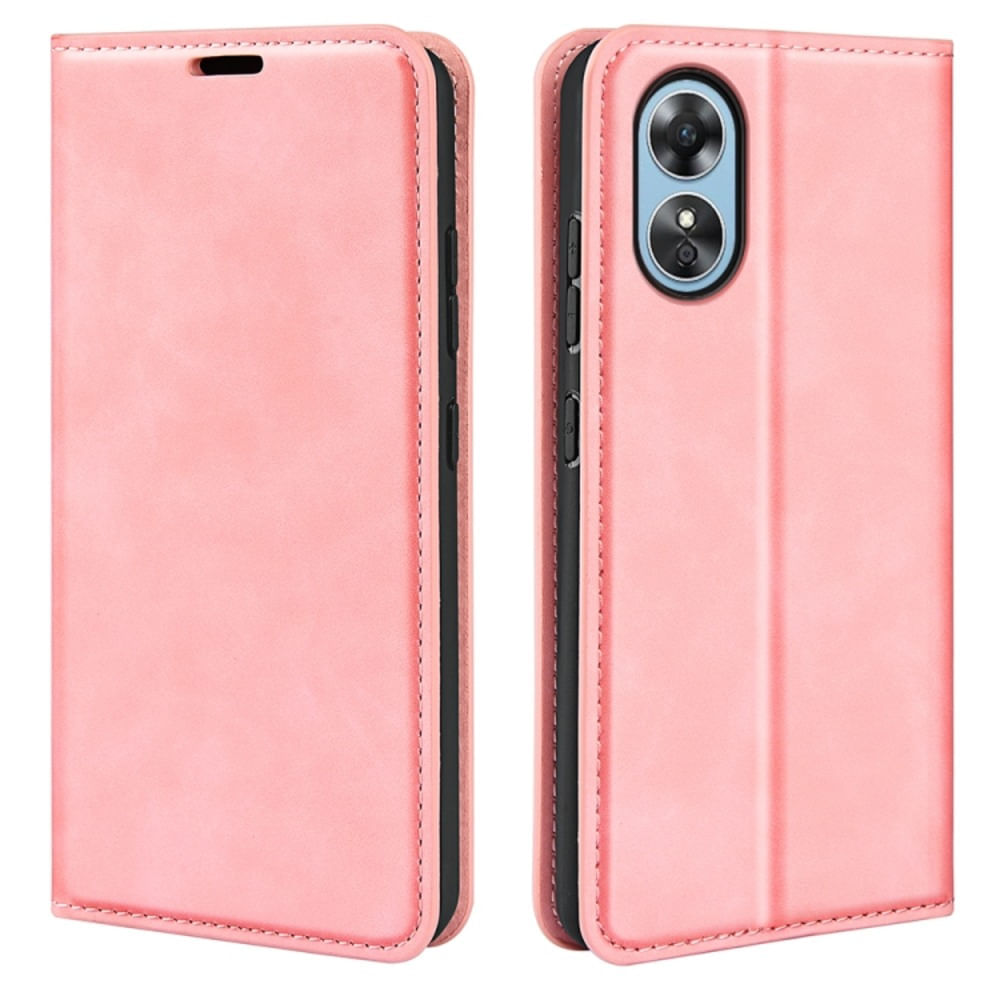 Funda Case para Oppo A17 Flip Cover Rosa Antishock Resistente anti CAÍDAS y GOLPES