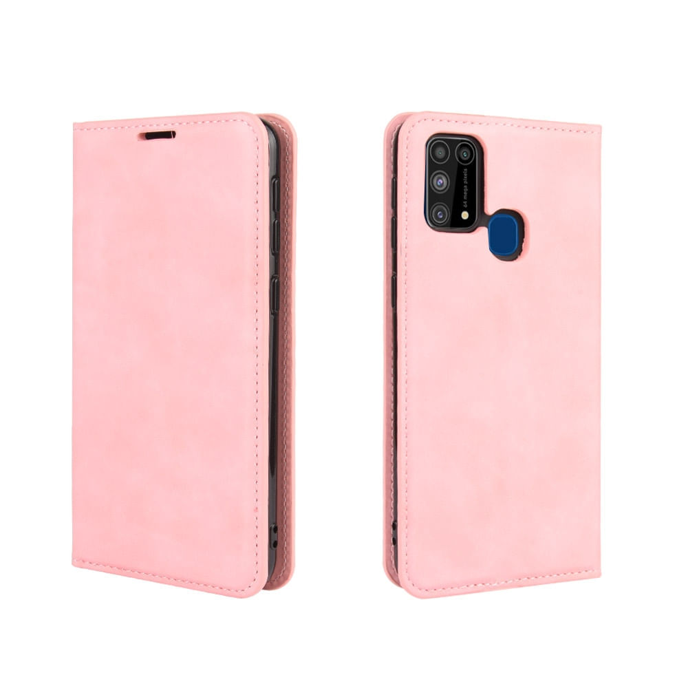 Funda Case para Samsung A31 Flip Cover Rosa Antishock Resistente anti CAÍDAS y GOLPES