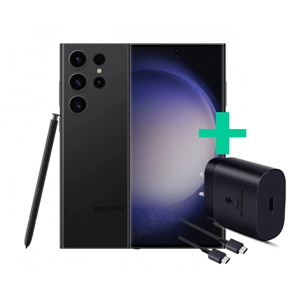 Combo Samsung S23 Ultra 5G+ Cargador Samsung 25W carga super rapida-Tipo C