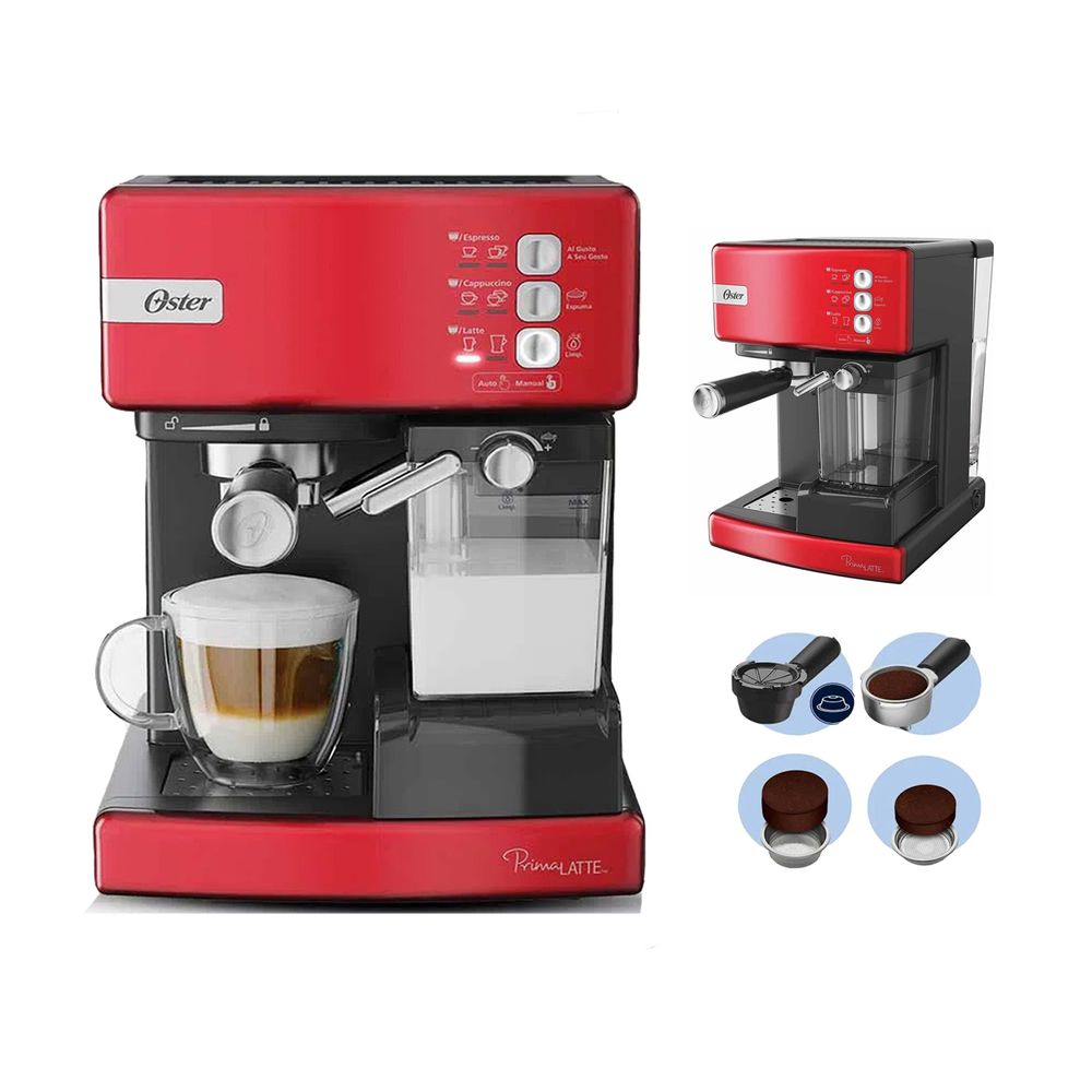 Cafetera automática Oster BVSTEM6603R Espresso PrimaLatte 15 bares