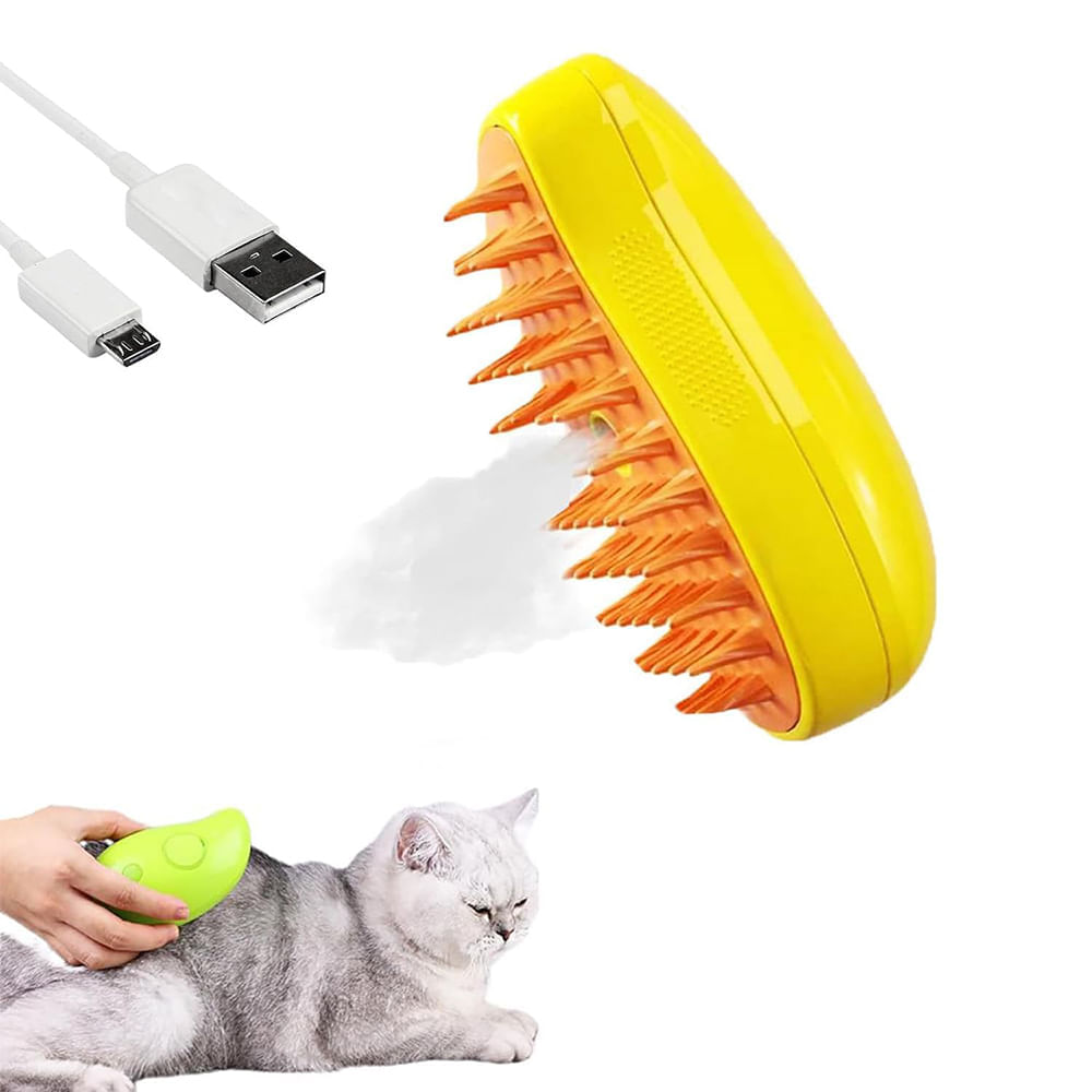 Cepillo de Vapor 3 en 1 para Mascotas