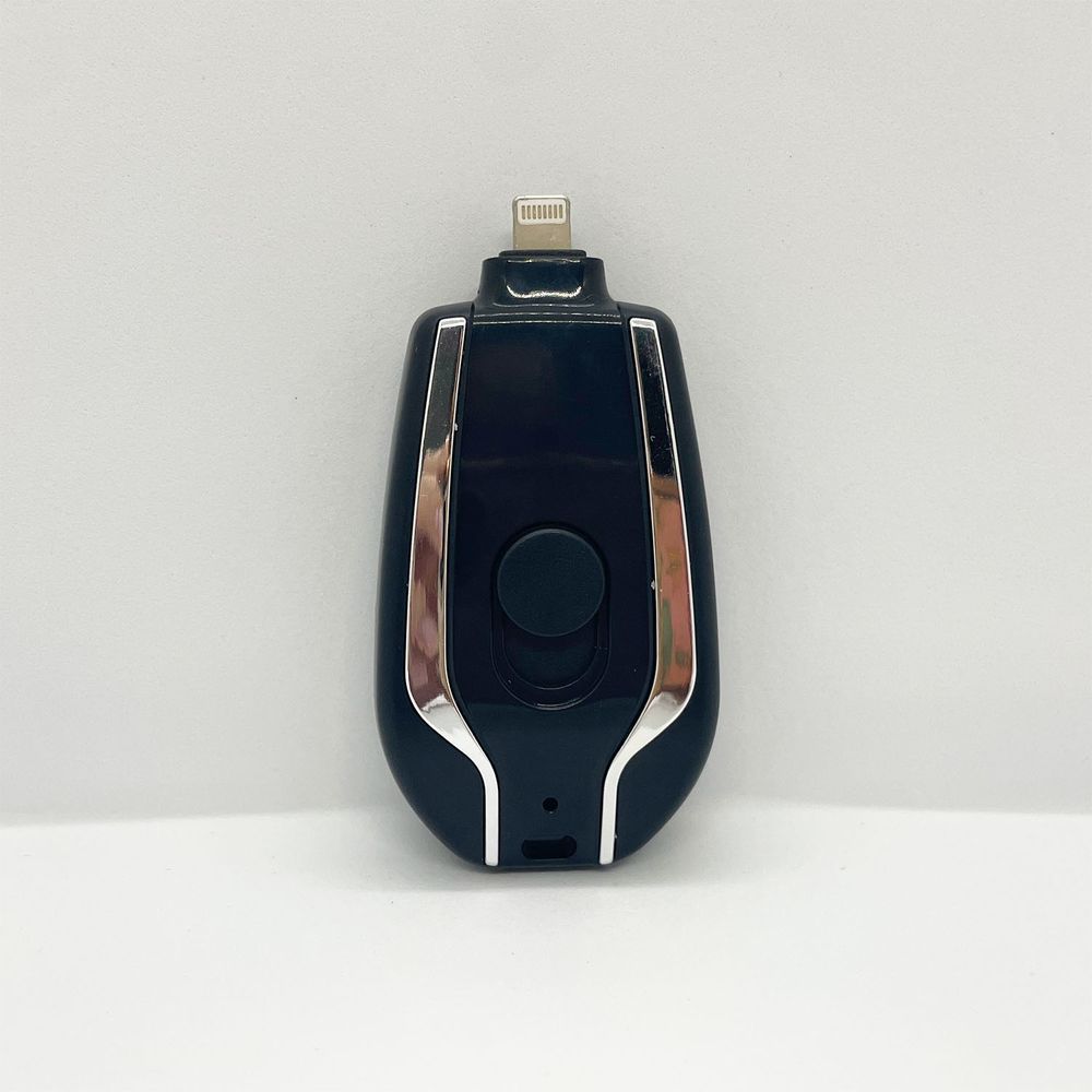 Mini cargador portatil Luxes para iphone Lightning Negro