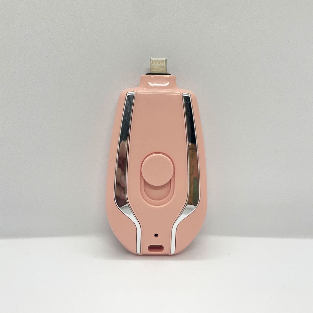 Mini cargador portatil Luxes para iphone Lightning Rosado