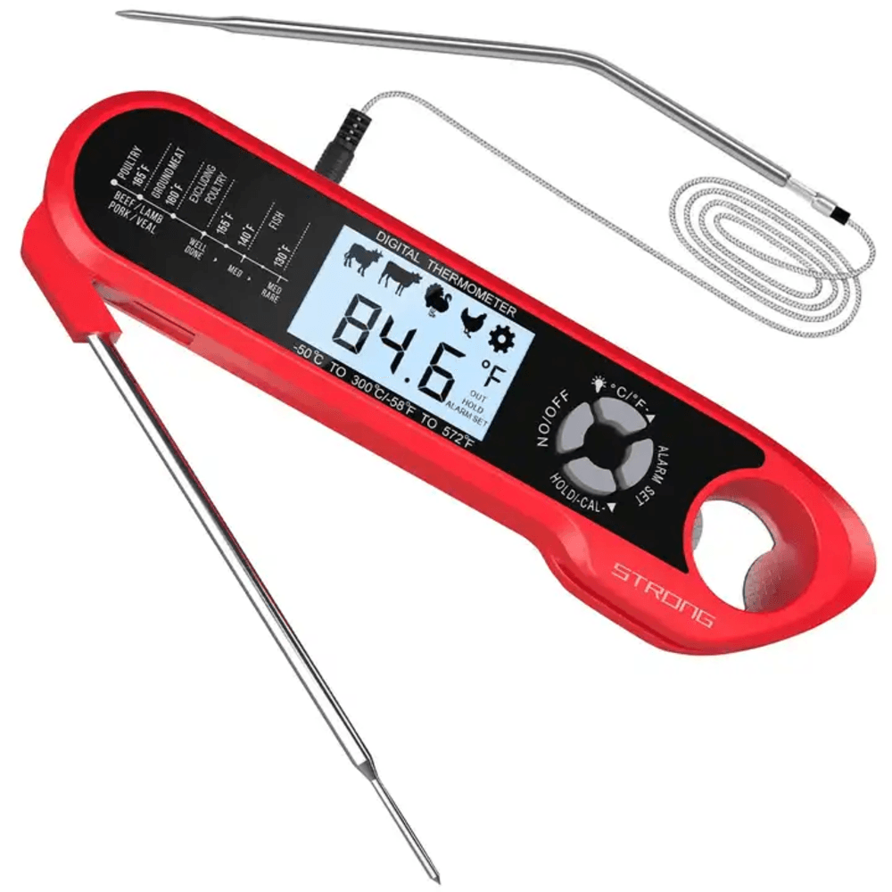 Termómetro Digital Profesional de Cocina con IP67 Sonda Externa Alarma