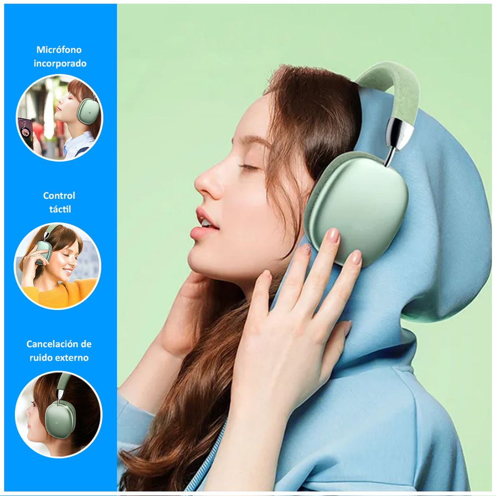 Audífonos Bluetooth P9 | Verde