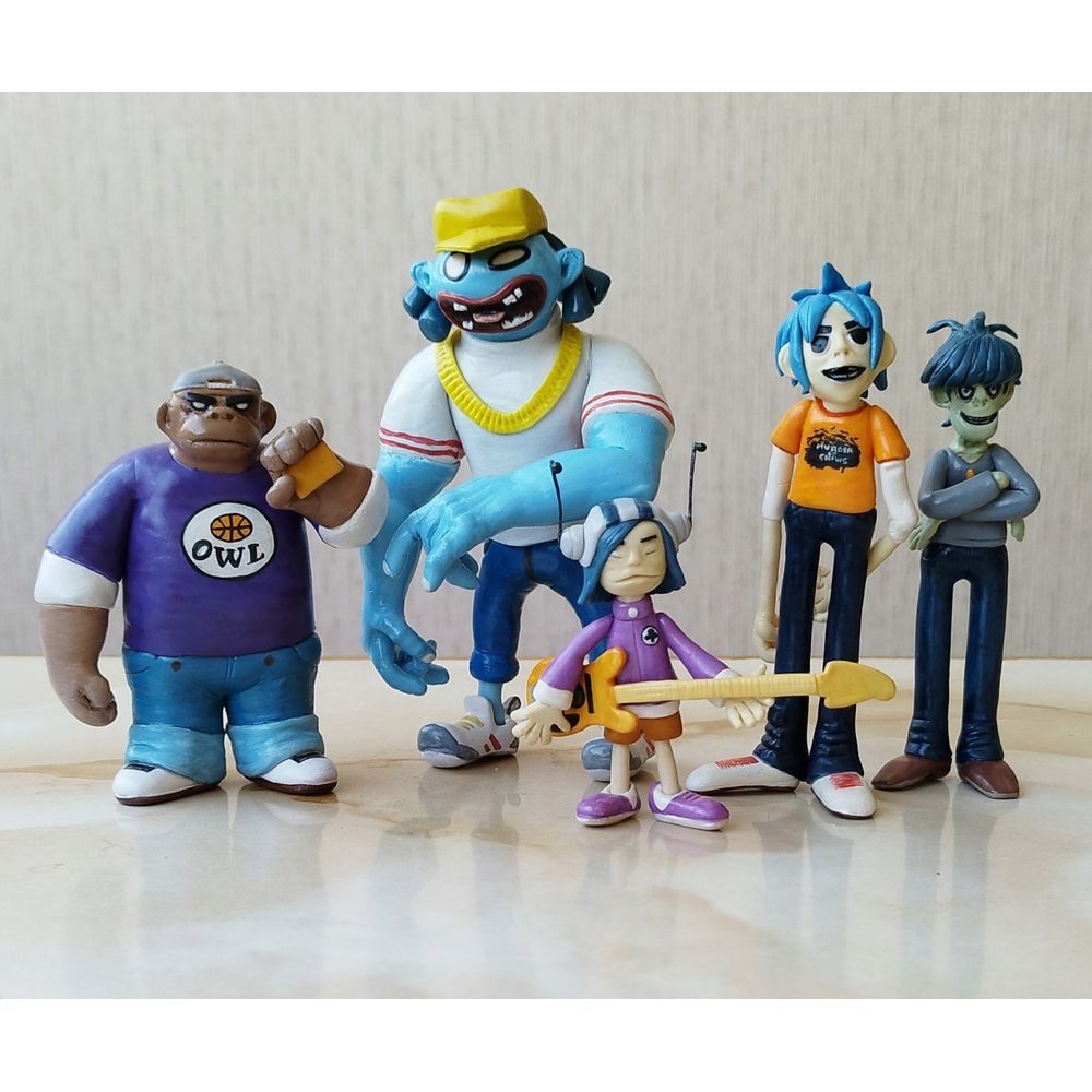 Figuras Personajes de Integrantes de la Banda Gorrillaz I Oechsle