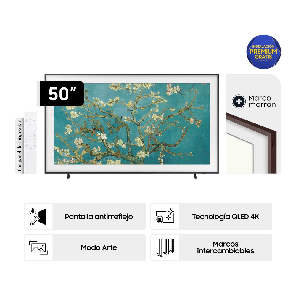 Televisor Samsung The Frame 50"" QLED 4K QN50LS03BAGXPE