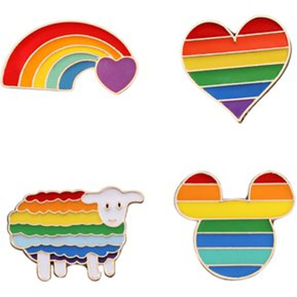 Pines De Metal Love is Love Packx4 Unidades