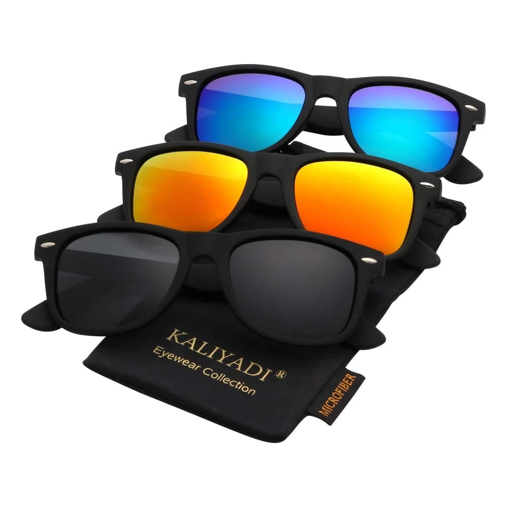 Kaliyadi Lentes de Sol Polarizados para mujer con Protección Uv (Pack de 3)
