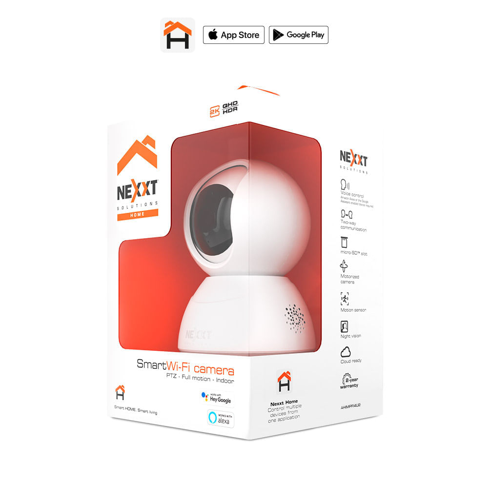 Cámara WiFi Nexxt AHIMPFI4U2 2K QHD PTZ Smart Indoor Blanco I Oechsle -  Oechsle