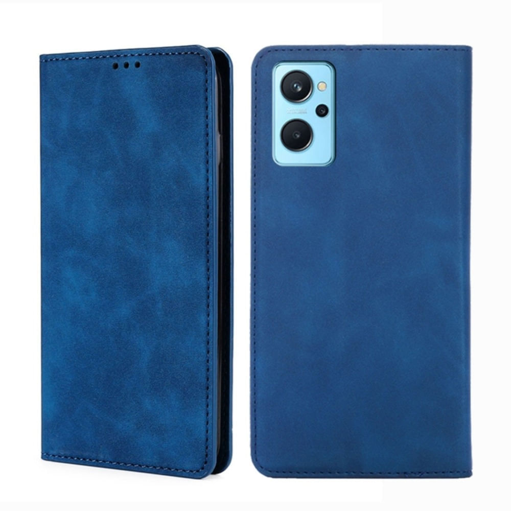 Funda Case para Realme 9I Flip Cover Azul Antishock Resistente anti CAÍDAS y GOLPES