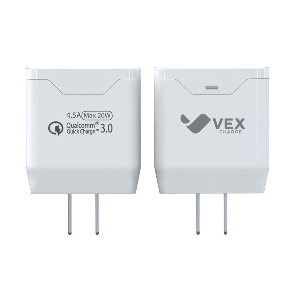 Dado VEX 20W con 1 Puerto USB Blanco