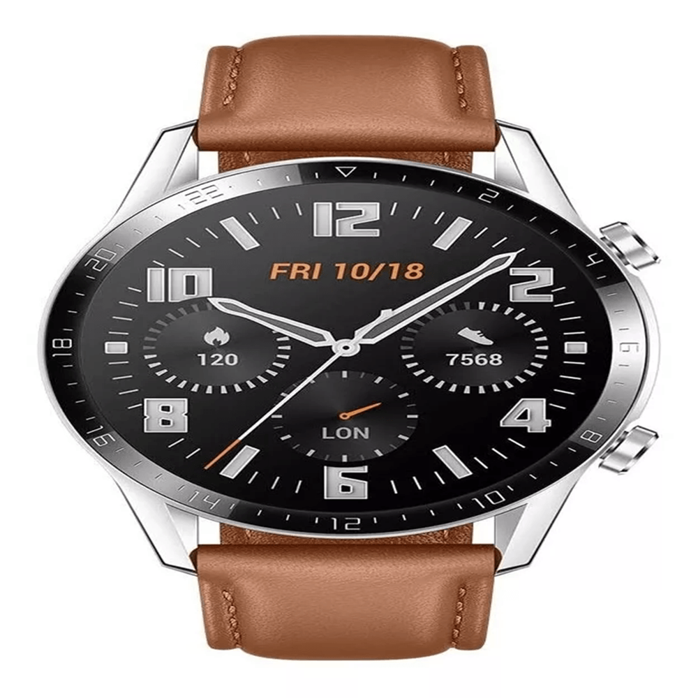 Reloj Watch 3 con Correa de Cuero Marron