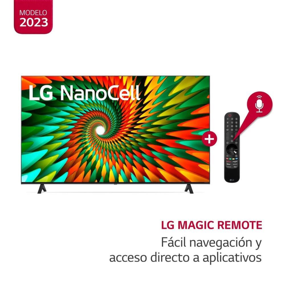 Televisor LG 65"" NanoCell Smart TV Ultra HD 4K con ThinQ AI 65NANO77SRA